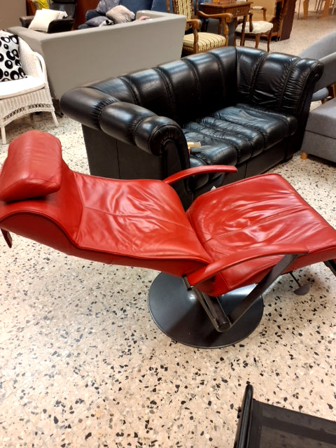 Lænestol med benstøtte